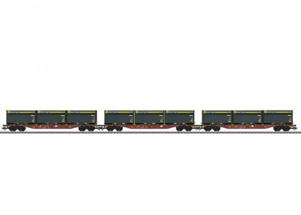 Three Type Sngss Container Transport Cars with WoodTainer XXL Containers