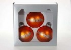Christmas baubles large orange