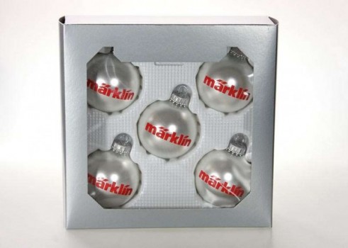 Christmas baubles small silver